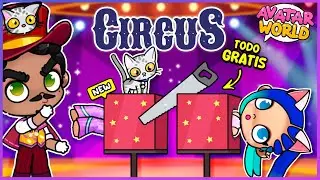 🎪✨ ¡Cómo CREAR GRATIS un CIRCO en Avatar World! Gradas, Escenario y Camerinos | PARTE 3