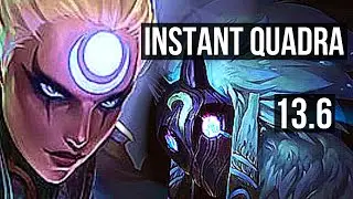 DIANA vs KINDRED (JNG) | Instant Quadra | KR Master | 13.6