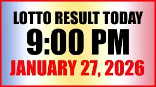 Lotto Result Today 9pm Draw January 27 2026 Swertres Ez2 PCSO