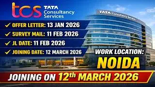 TCS Smart Hiring 2026 Complete Timeline | Offer to Joining Letter | Noida Location | DOJ on 12 March
