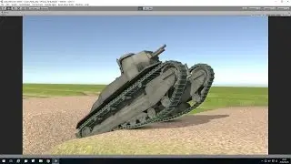【Unity 3D】Physics Tank Tracks.