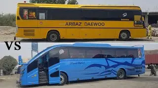 New Shandar Road Bullet Bus Vs Arbaz Daewoo Bus Quetta Karachi Highway