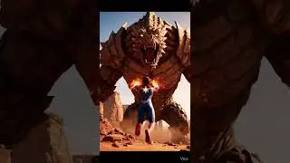 Captain Marvel fight with Giant monster #shorts