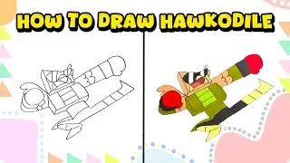 How to Draw Hawkodile from Unikitty! &ndash; Fun Character Drawing