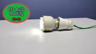 Old  CFL Bulb💡Modifie only ₹20 // Simple Project  // 220V AC Light