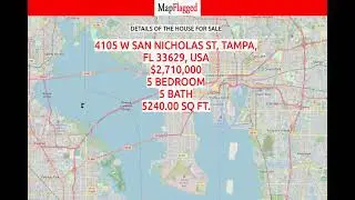 FL,US | Buy house at 4105 W San Nicholas St, Tampa, FL 33629, USA | Tampa, USA | MapFlagged