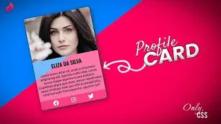 Stylish UI profile card using CSS| Profile Card | Flawless Coder |