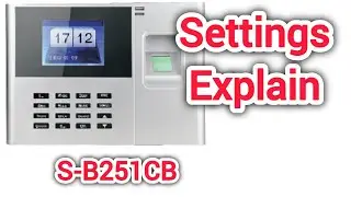 Secureye Biometric S-B251CB Settings Explained #techronics