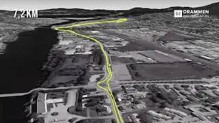 L&oslash;ypekart Drammen Halvmaraton