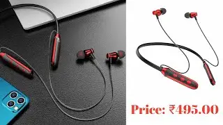 U&i Alarm Series Bluetooth Headset with 40 Hours Battery Backup and Mic (Red) | MB Gagest 🔥🔥🔥