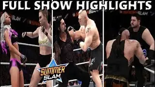 WWE 2K18 SUMMERSLAM 2018 FULL SHOW - PREDICTION HIGHLIGHTS PART 1