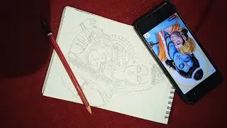 Ramji and hanuman ji drawing live video #ram#hanuman#live