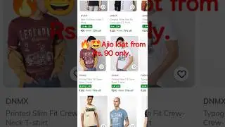 🔥🤩Ajio loot from Rs.90 only.. #shorts #offers #discount #ajio #shopping #online 🌟