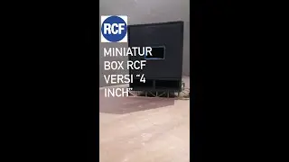 cara membuat miniatur box rcf dari kardus bekas versi speaker 4 inch