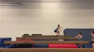 Sophia Saniatan: level 10 - Front tuck on beam (gymnastics)