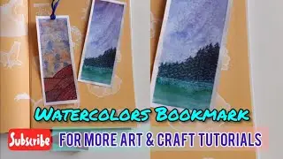 Easy watercolors bookmarks