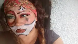 c&oacute;mo hacer un maquillaje de payasa cholo patrio#makeup#viralvideo#shorts#trending#subscribe#video