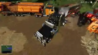 Moving sand to storage on Rassvet