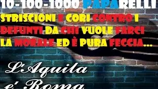 Cori e scritte contro Paparelli dei moralisti romanisti...