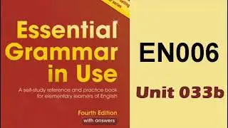 033b Essential Grammar In Use