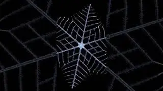 Snowflake Pattern Formation ❄️ Fractal Beauty #Shorts