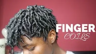 HOW I : FINGER COILS ON NATURAL 4B/C TAPERED CUT | EUNICE ASIEDU