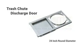 24 Inch Trash Chute Discharge Door &ndash; Horizontal Rolling Guillotine Midland Style