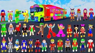 TODOS OS PERSONAGENS DA CARRETA FURACÃO NO JOGO DA CARRETA DA ALEGRIA no Roblox
