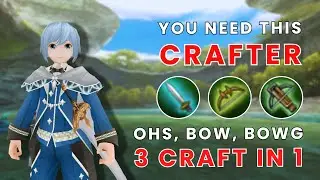 3 Weapon Crafter Blacksmith【OHS, BOW, and BWG Crafter Build】Toram Online