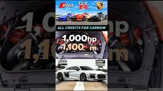 1000 л.с. GT-R против 1000 л.с. турбо против 1000 л.с. AUDI R8 #audi #drag #race #nissan
