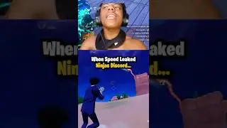 Speed crys after leaking ninjas discord ☹️ #speed #ninja #fortnite