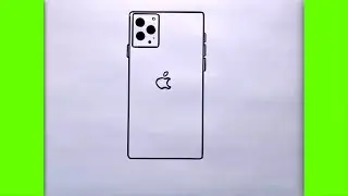 how to draw an apple iPhone | Apple iPhone Drawing