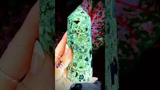 WHAT DO YOU THINK ABOUT THIS? Check Out This Rainforest Jasper ! #jasper #crystals #share #fyp