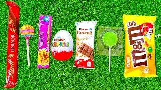 ASMR Most Popular Candys Satisfying | Kinder Chocolate Lollipop Unboxing