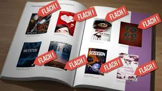 B&uuml;cherstapel & Buch Mockups online, selbst erstellen - self3D.com