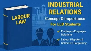 Industrial Relations (IR) Explained | Concept & Importance | Labour Law | LLB Students