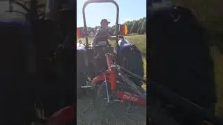 2021massey Ferguson DM205 cutting hay first time using it