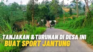 MENEMUKAN JALAN TANJAKAN DAN TURUNAN SUPER EXTREME BAGAI ROLLER COASTER DI DESA CIBEUREUM, KERTASARI