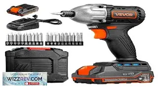 VEVOR Impact Driver 1 4 Inch 2800 RPM Max Speed 20 V Brushless
