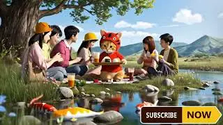 Mama Cat Trims Fur on the Farm and Makes Tiger Hat For Kittens At Home