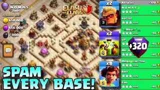 +320 | ROOT RIDER Spam With Overgrowth Spells |  Th16 Legend League Attack's (CLASH OF CLANS)
