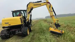 Yanmar B95w z kosiarka typu mulcher 1400 mm