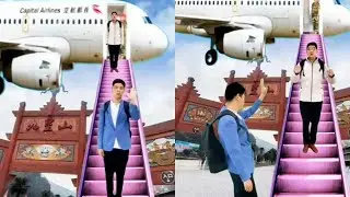 It's convenient to stop whenever you wave your hand. Do you like this way of travel? #airplane