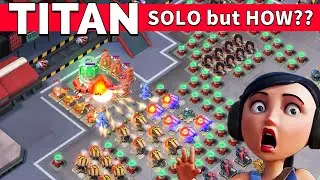 insane BULLIT hit on 3.6 million TITAN - without Engraving -  BOOM BEACH gameplay & attack strategy