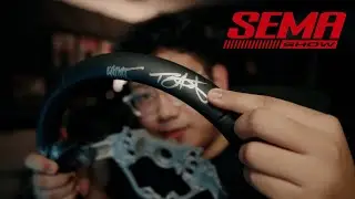 I brought my steering wheel to SEMA and TJ HUNT signed it!!!
