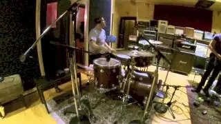Recording session at The Lair studio