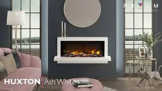 Elgin & Hall Huxton Wall Hung Electric Fireplace | Sleek Floating Design with Pryzm Flame Technology