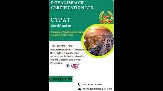 C-TPAT - Customs-Trade Partnership Against Terrorism Basic Introduction -9289152686