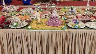 Engagement Round Emerald Plate Decoration Event For orders call - 9964595886 | 7411960203