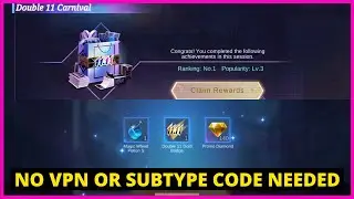 HOW TO EASILY WIN 1ST PLACE IN THE DOUBLE 11 CARNIVAL EVENT - MLBB